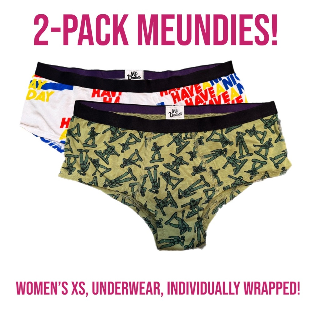 2-Pack Meundies Women’s XS Underwear